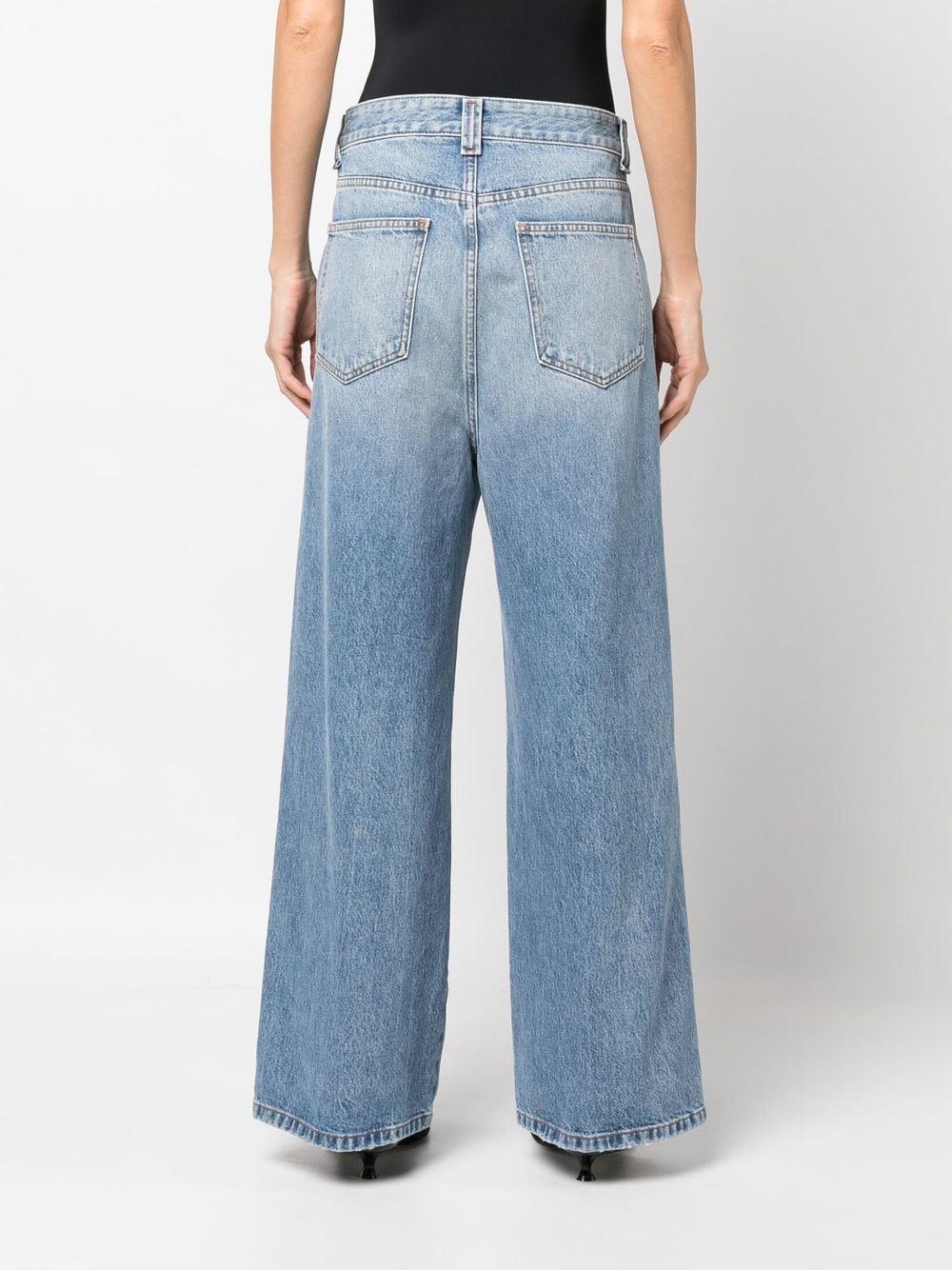 【KHAITE】ian mid-rise wide-leg ジーンズ KHAITE Ian Mid-rise Wide-leg Jeans - Blue - ShopStyle