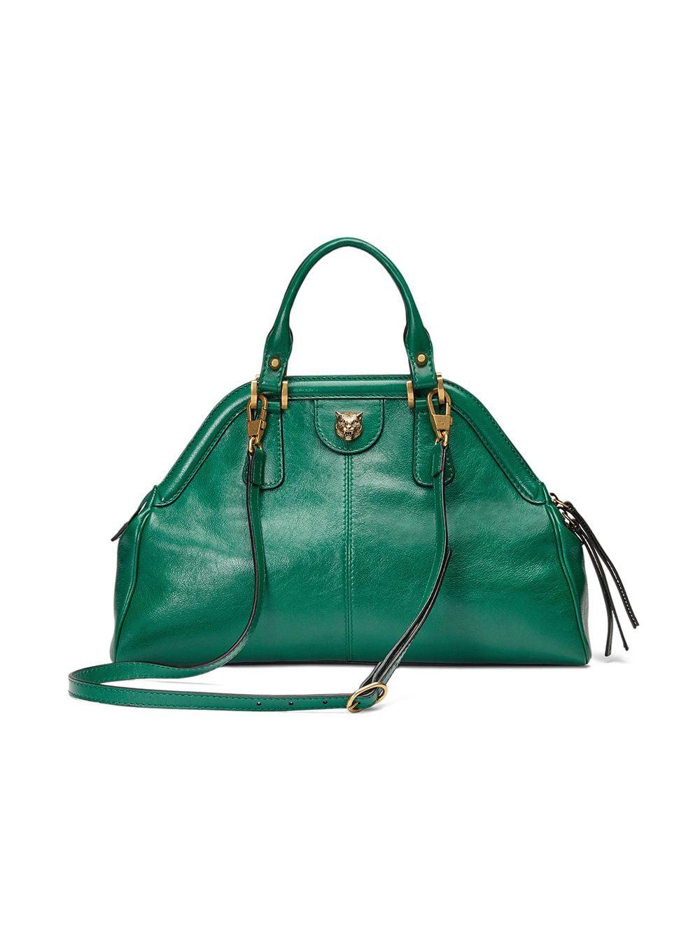 Gucci Medium Re(belle) Top Handle Bag in Green | Lyst