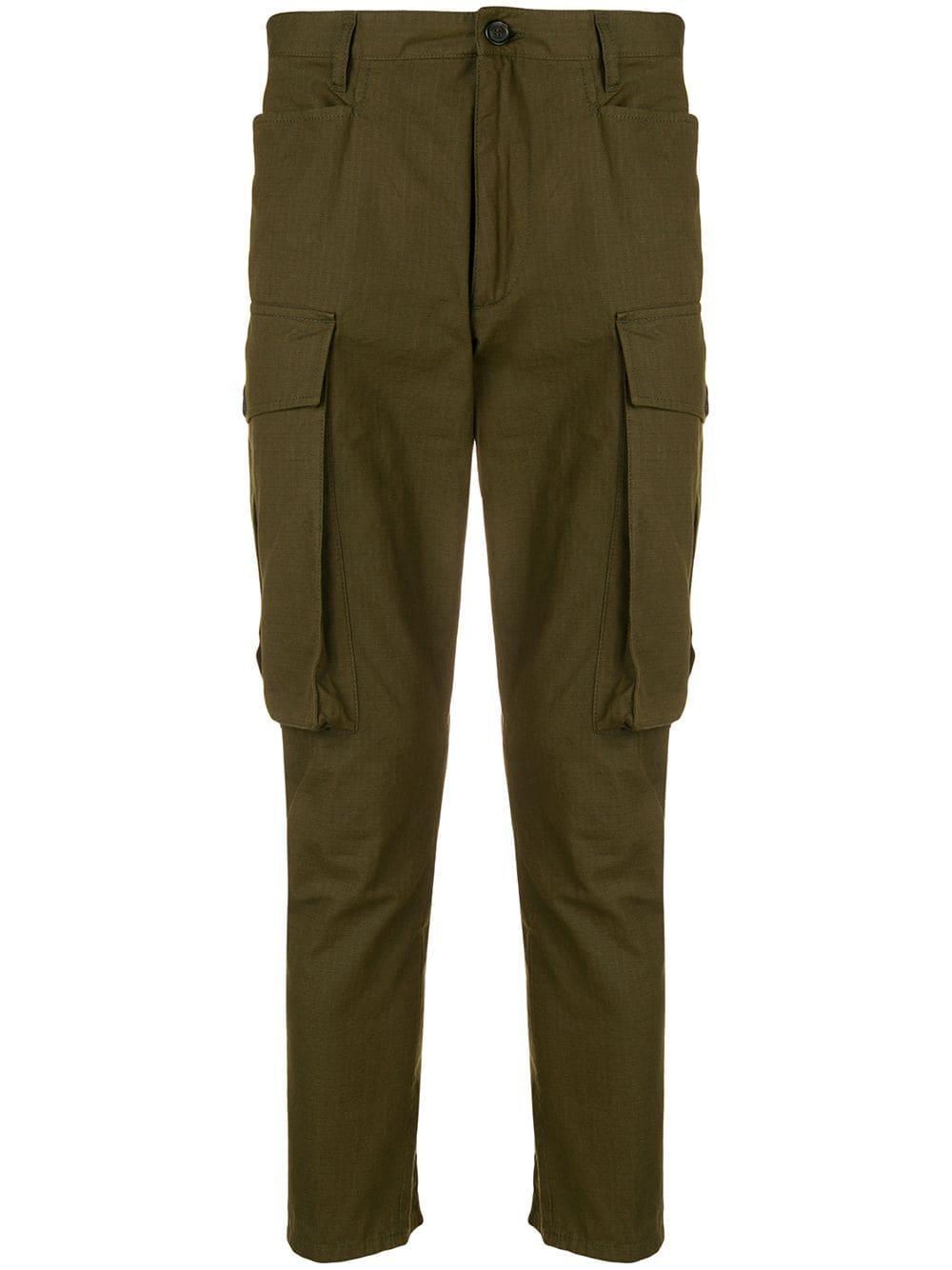 DSquared² Cotton Tapered Cargo Pants in Green for Men - Lyst