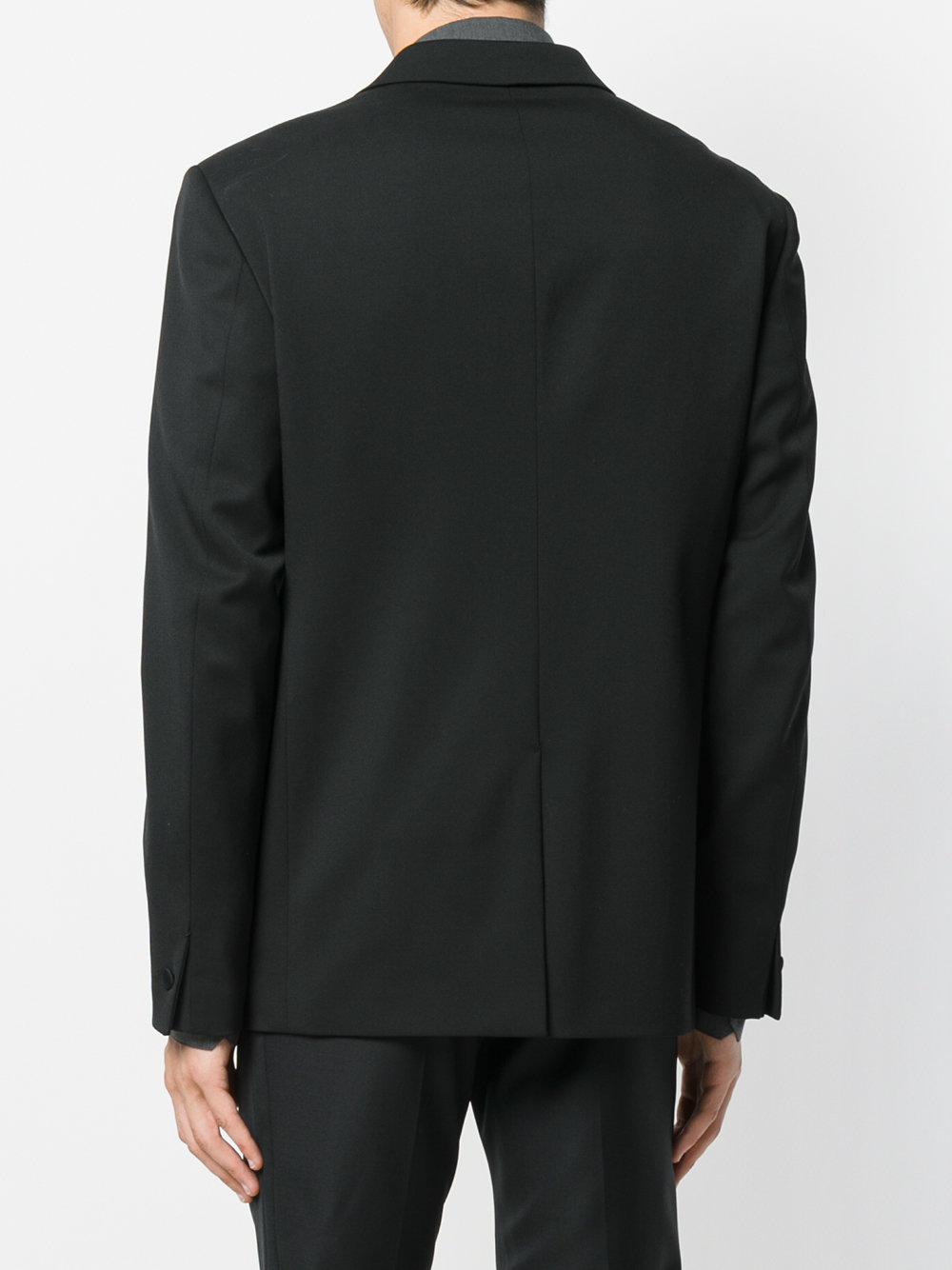 Versace Wool Tuxedo Blazer in Black for Men - Lyst