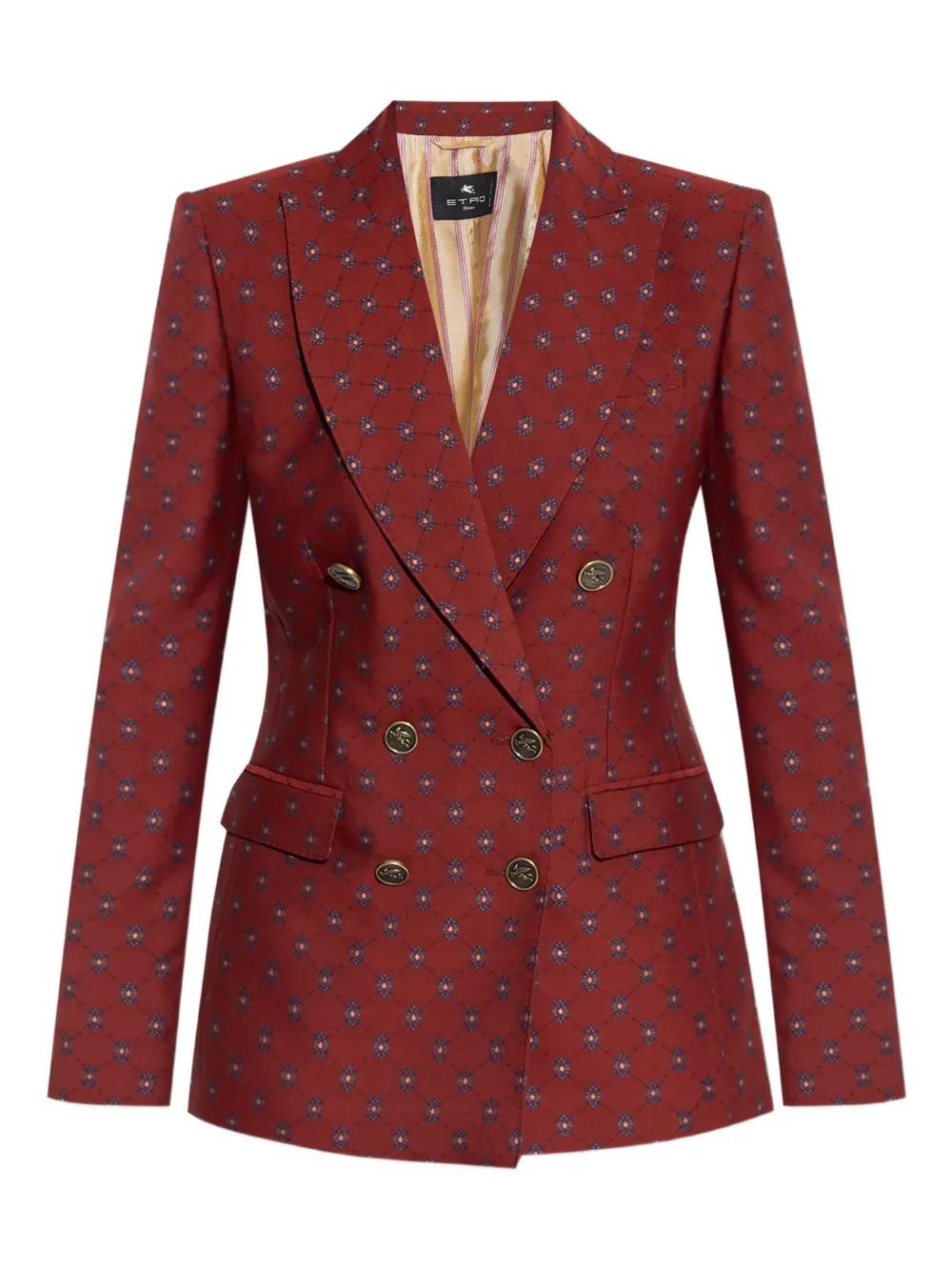 ボトムスその他 Etro Double-Breasted Notched Lapel Jacket Notched Lapel Welt Pocket Blazer in Light Tan - Retro, Indie