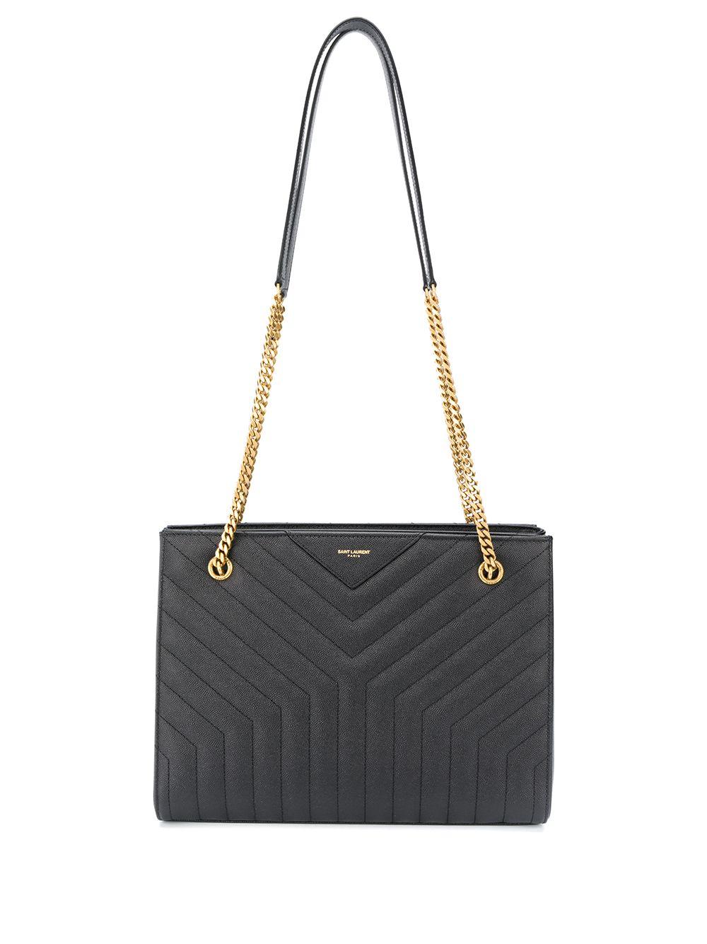 Saint Laurent Joan Shopping Shoulder Bag in Black | Lyst