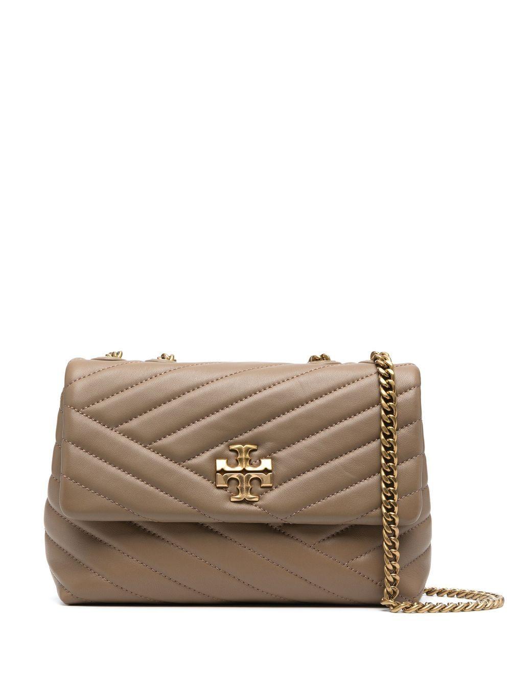 Tory Burch Kira Quilted Crossbody Bag in Brown | Lyst