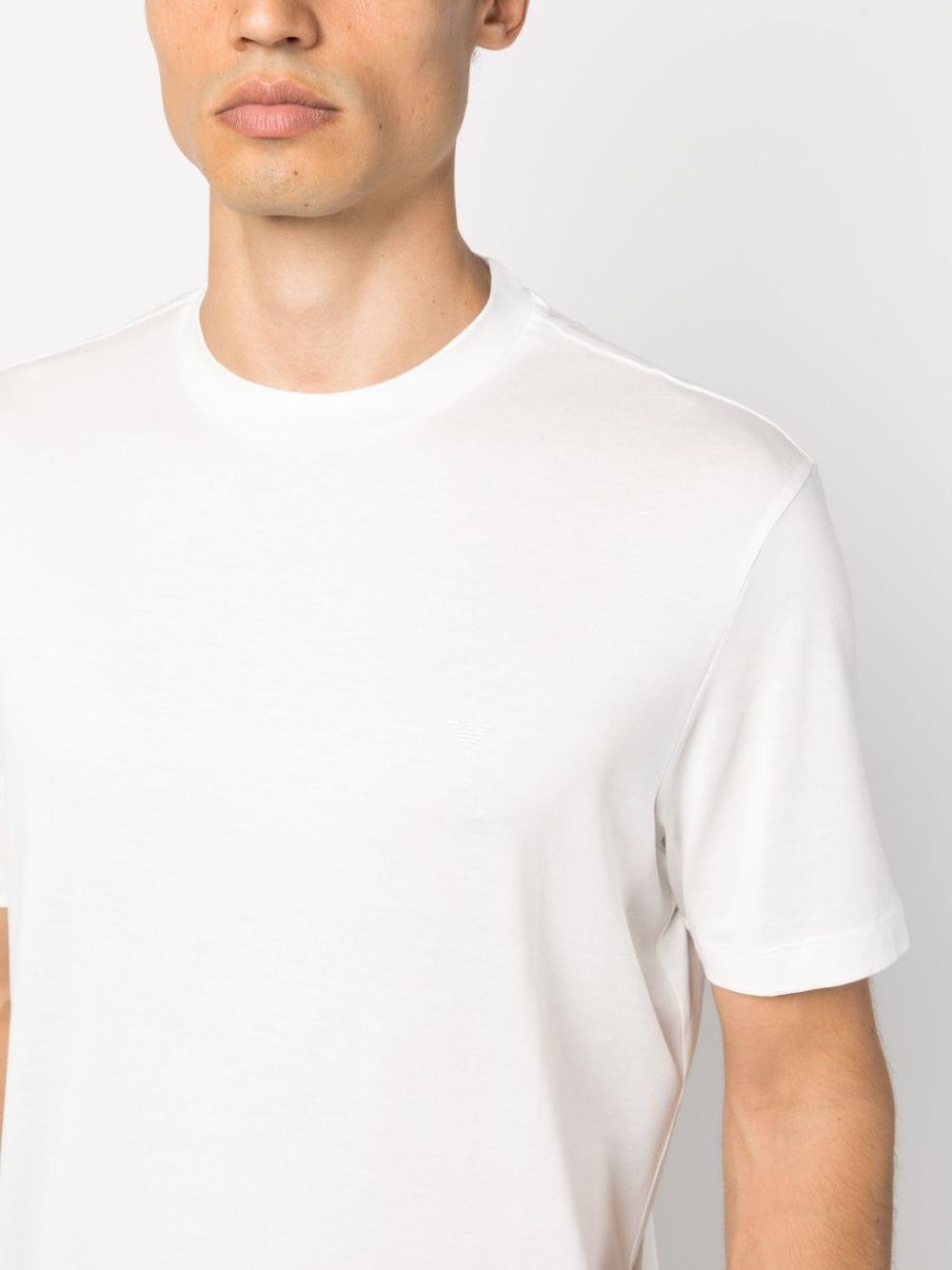 Emporio Armani Crew Neck Logo T Shirt White