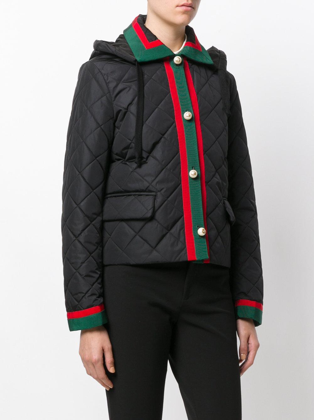 Gucci quilted coat hotsell