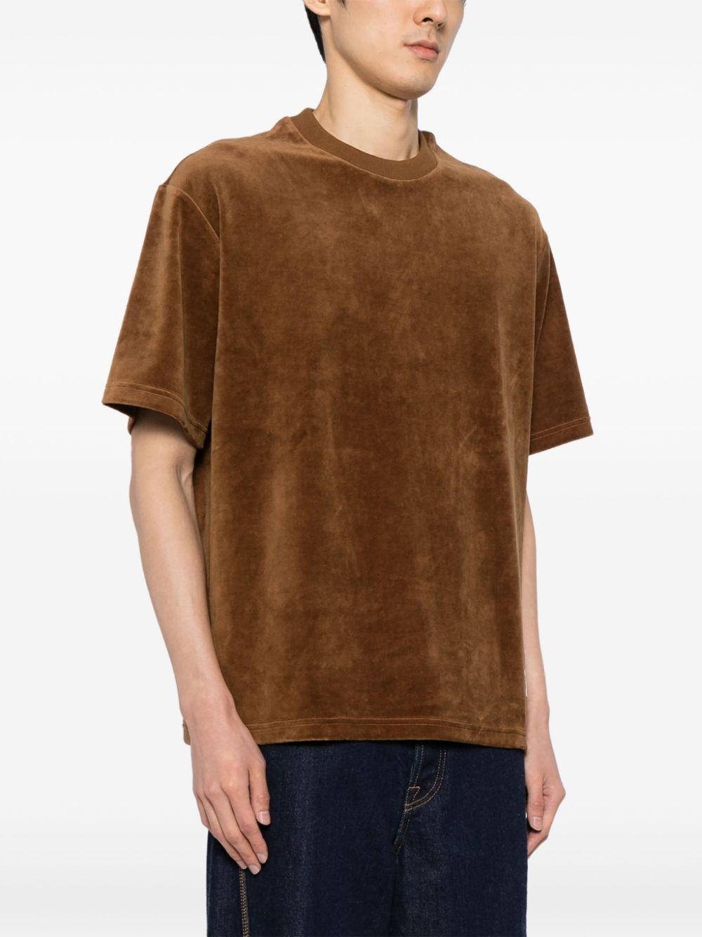 JW Anderson Velvet T-Shirt in Brown for Men | Lyst
