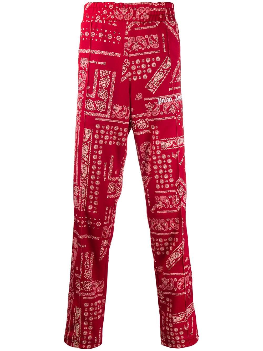 Pantalones de chándal con motivo de bandana Palm Angels de hombre de color  Rojo | Lyst