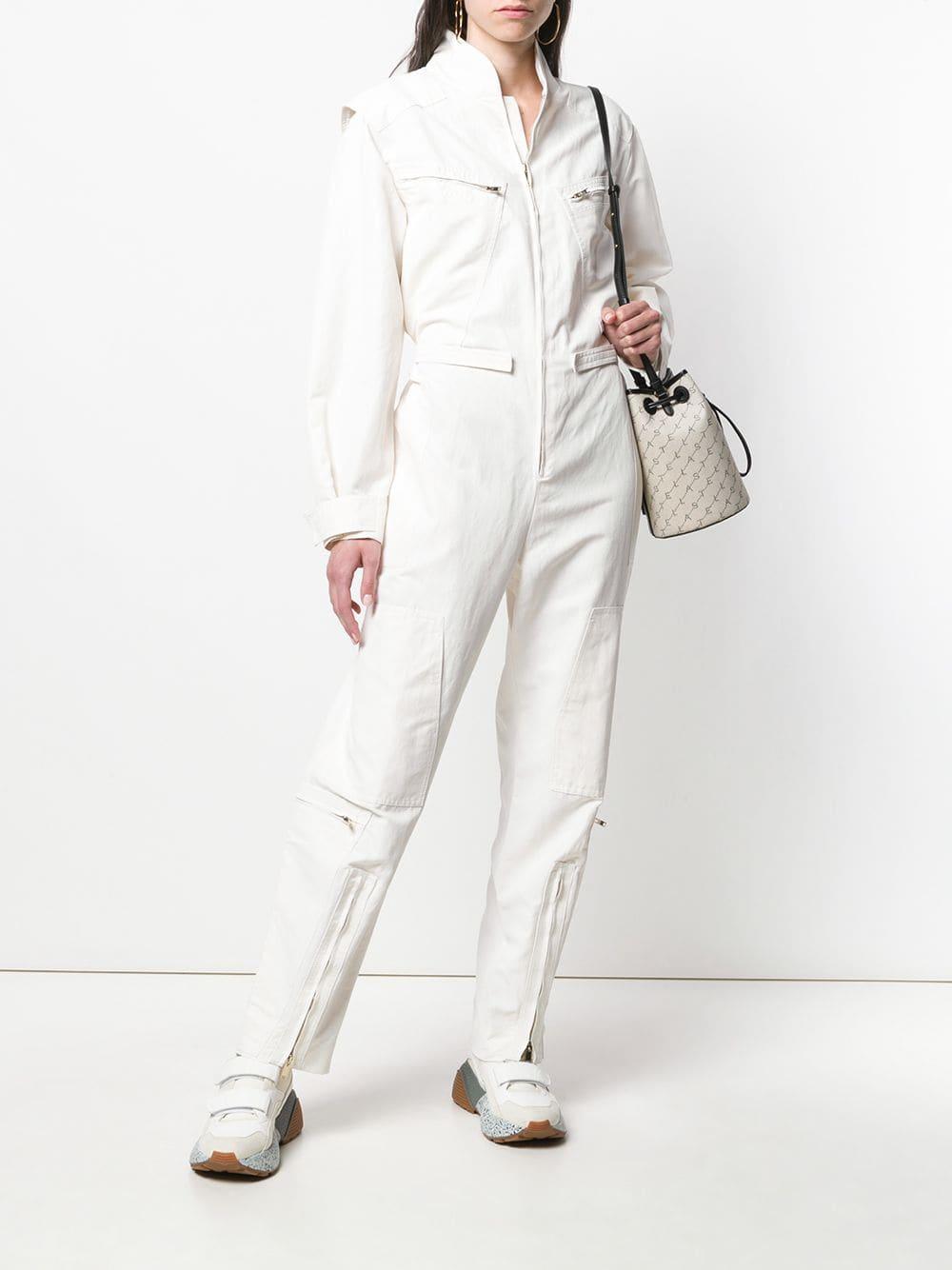 Stella McCartney Cotton Florance Jumpsuit in White - Lyst