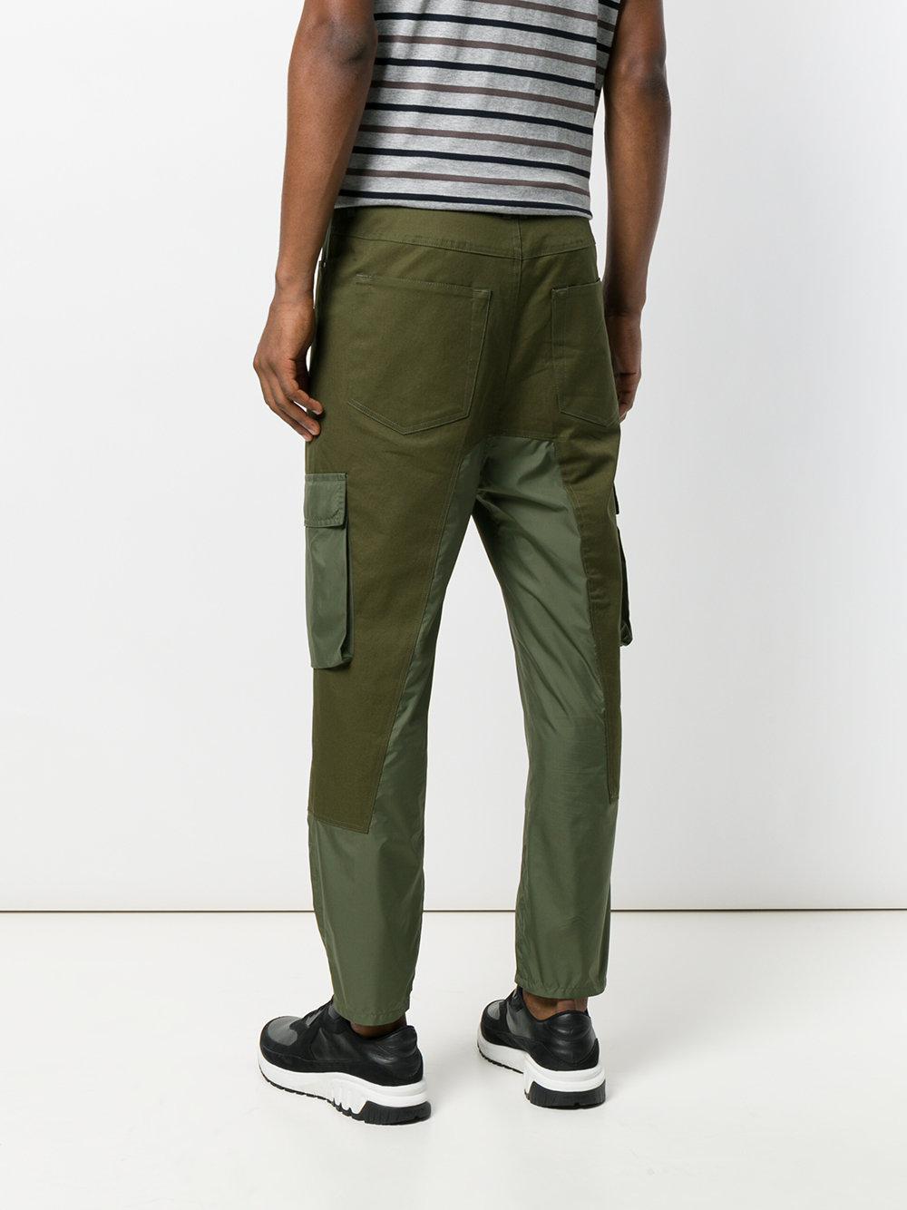 Diesel Black Gold Cotton Cargo Pants in Green for Men - Lyst