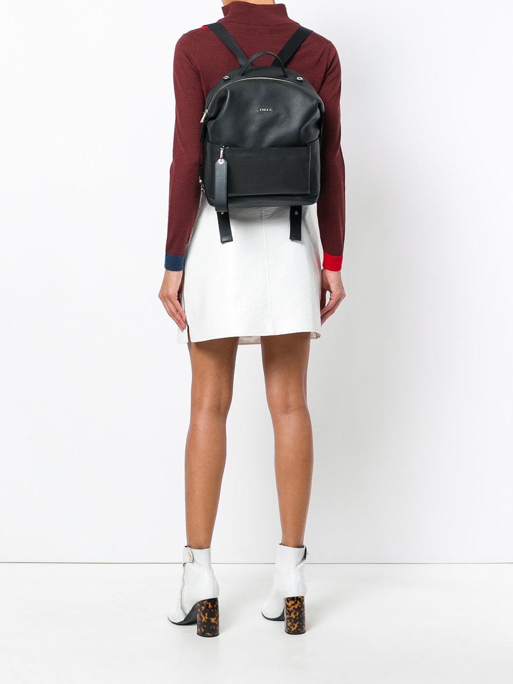 Furla Leather Dafne Avatar Backpack in Black - Lyst