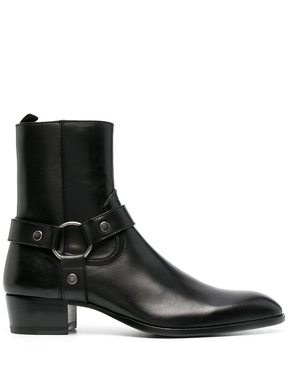 saint laurent wyatt ankle boots