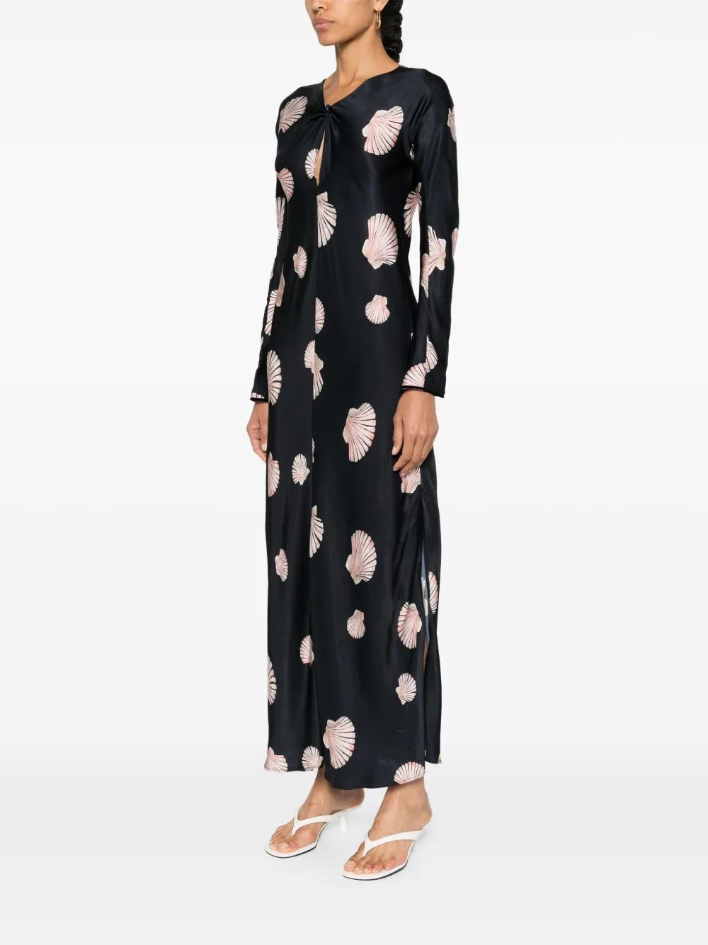 Forte Forte Twisted Shell Maxi Dress in Black | Lyst Forte Forte Twisted Shell Maxi Dress in Black | Lyst
