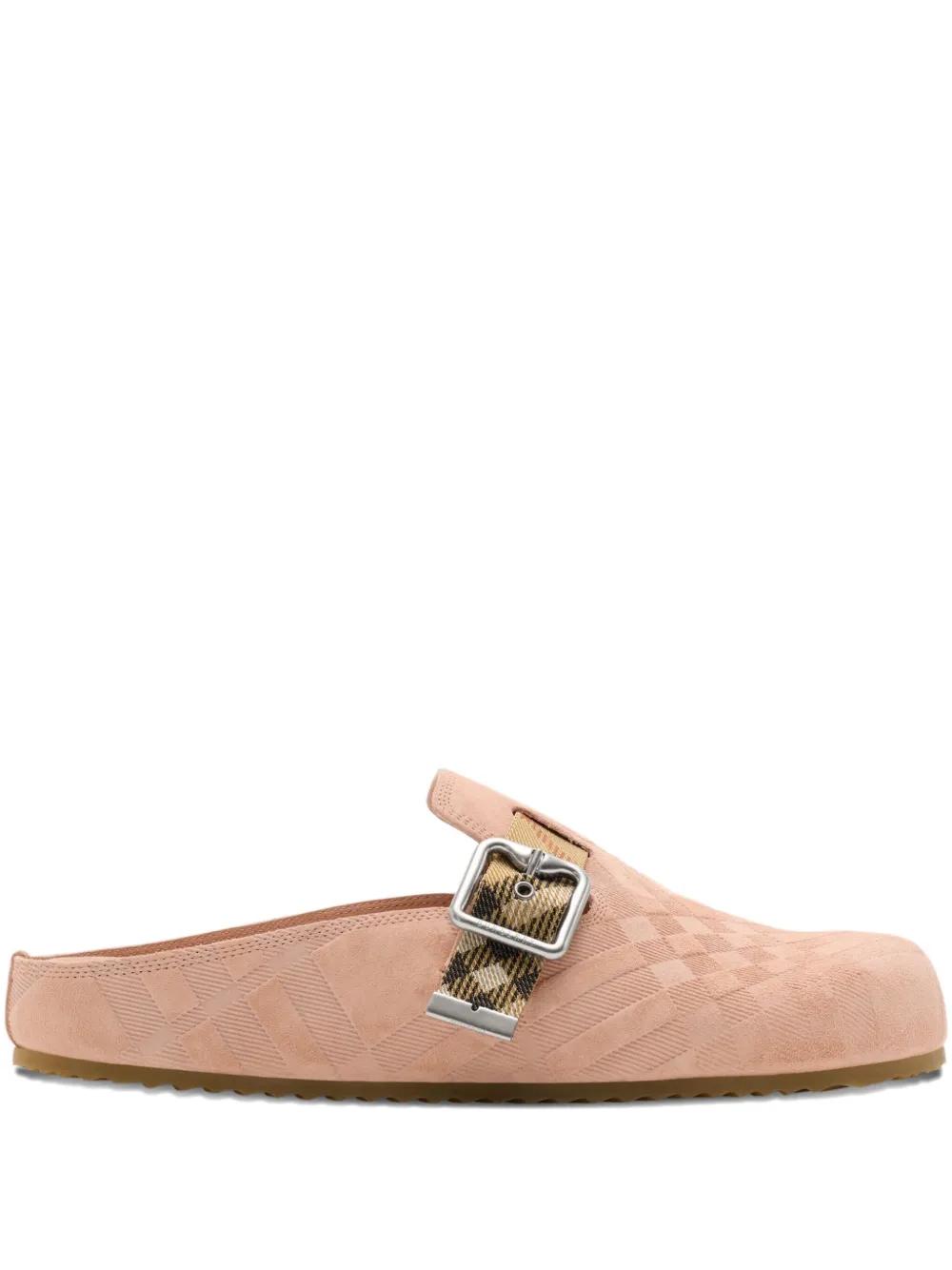 サンダル・ミュール Burberry Urchin Sandals - Burberry - Leather - Pink Burberry Urchin Mules in Pink | Lyst