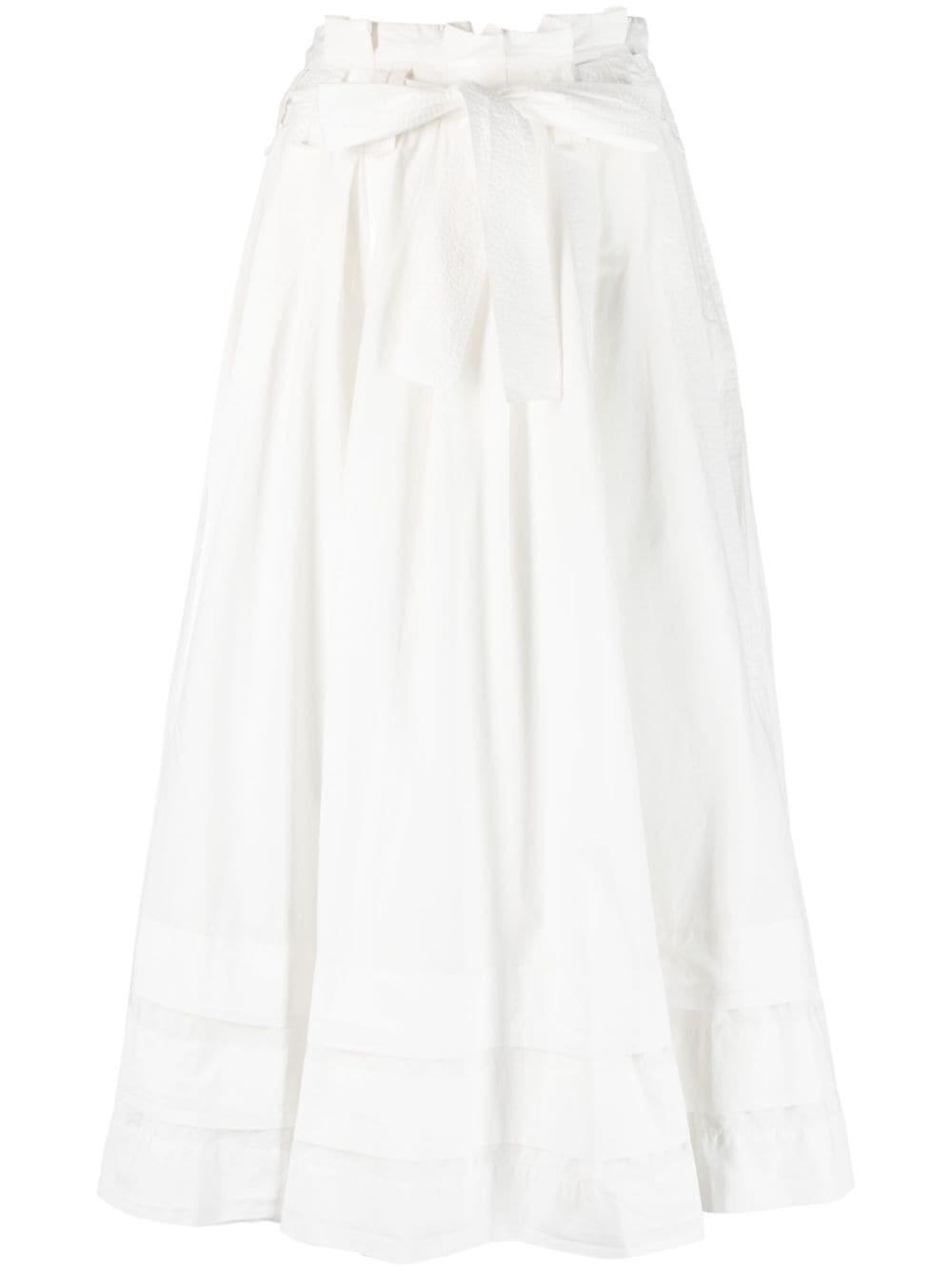 Ulla Johnson Dylan Cotton Midi Skirt in White | Lyst UK
