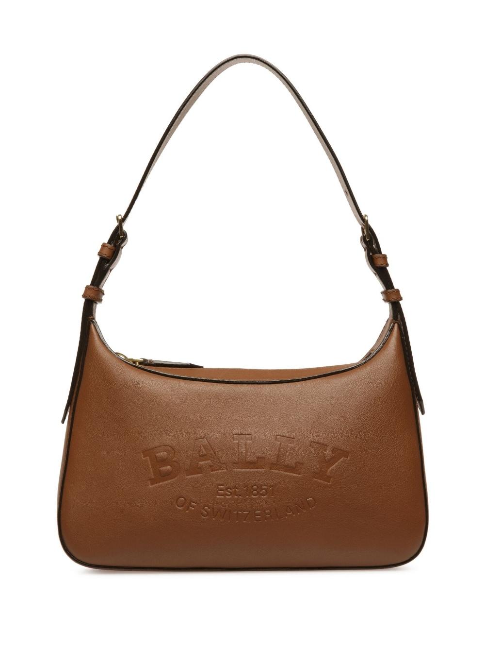 Bally Coralye Leather Crossbody Bag in Brown | Lyst