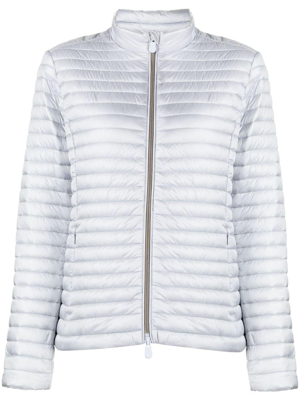 Save The Duck Andreina Padded Jacket in Gray | Lyst