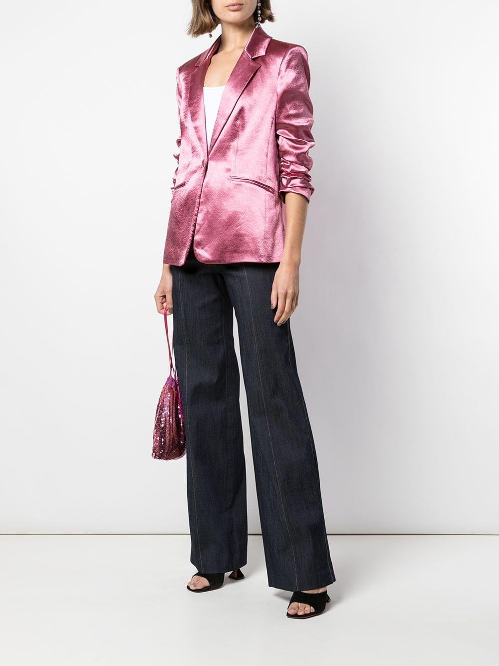 Cinq A Sept Kylie Satin Blazer in Pink Lyst