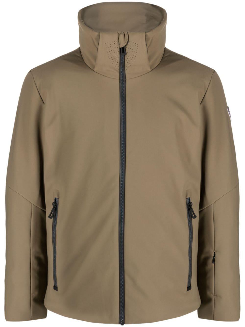 Rossignol Versatile Logo-patch Hooded Jacket in Brown for Men | Lyst UK