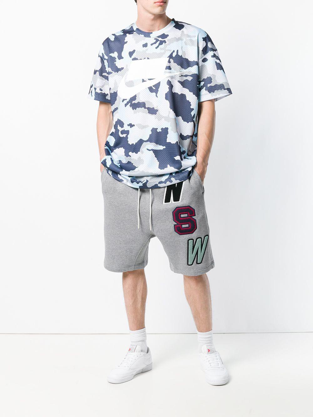 Nike Nsw Sportswear Fleece Shorts in Gray for Men | Lyst