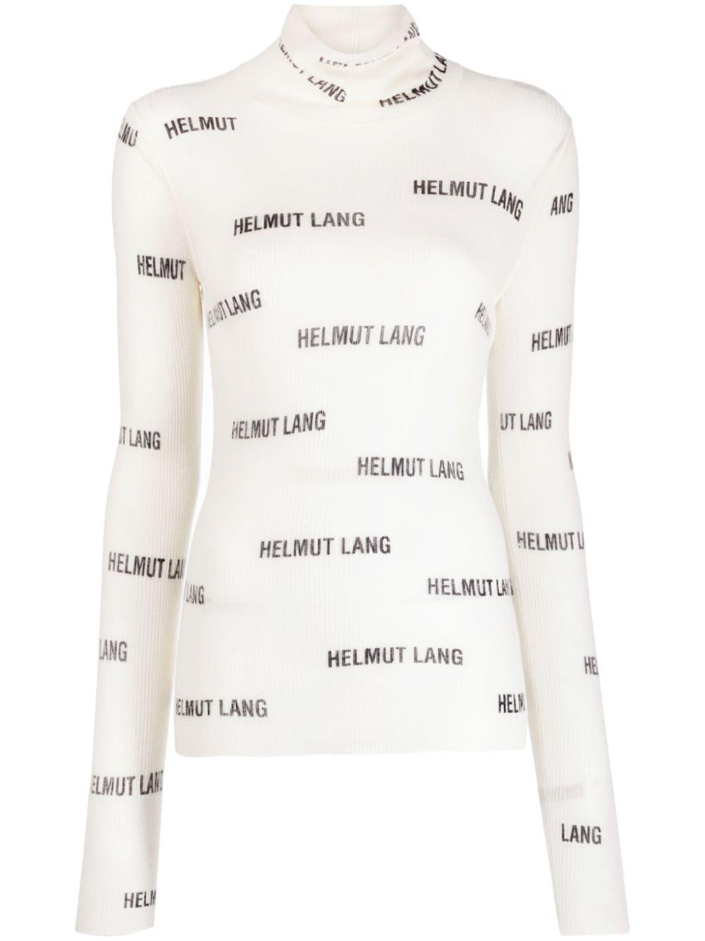 Helmut Lang all-over Logo Cotton T-shirt - Farfetch