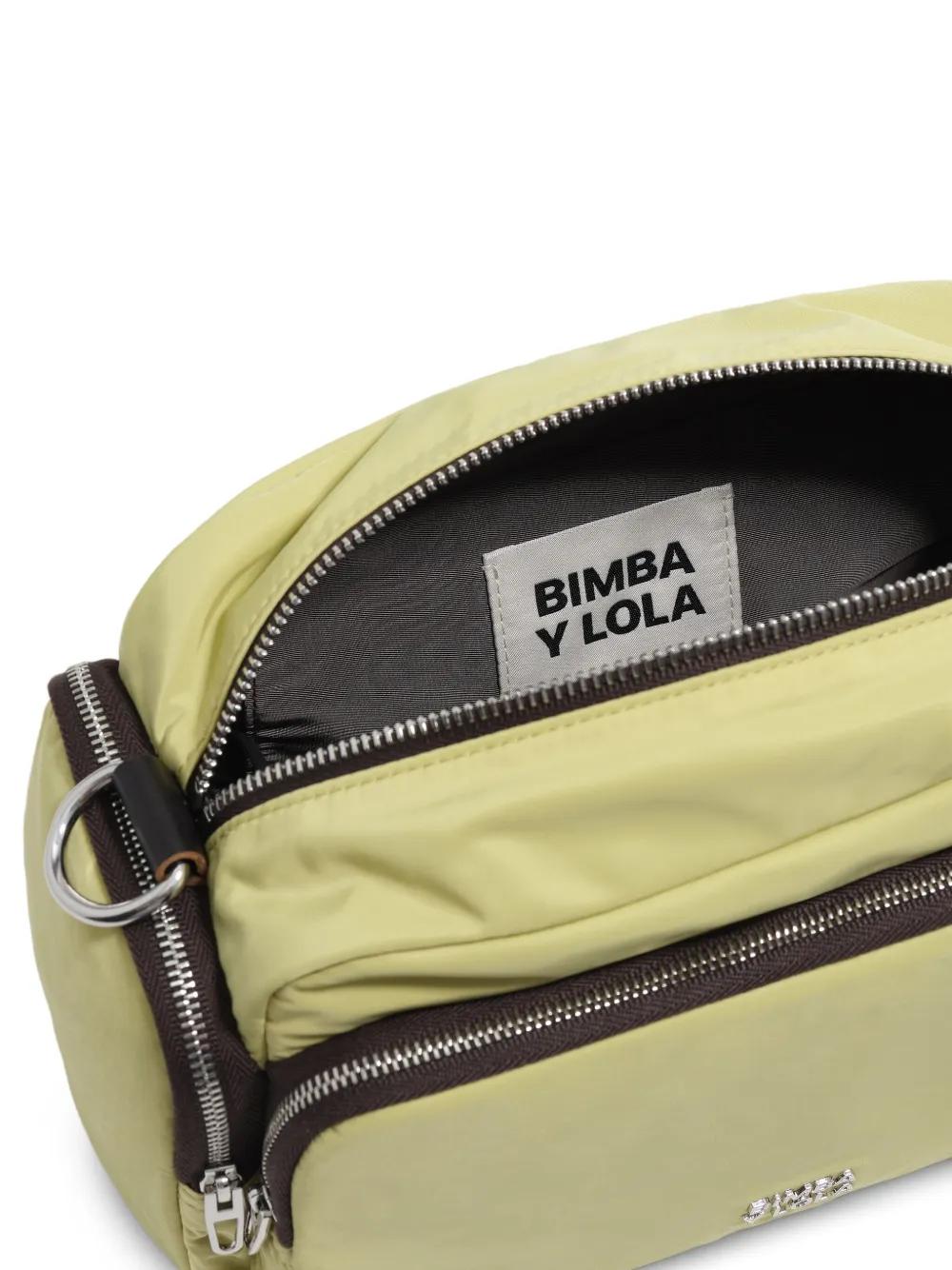 【BIMBA Y LOLA】ナイロン半円ポーチ/L Mini black nylon crossbody bag