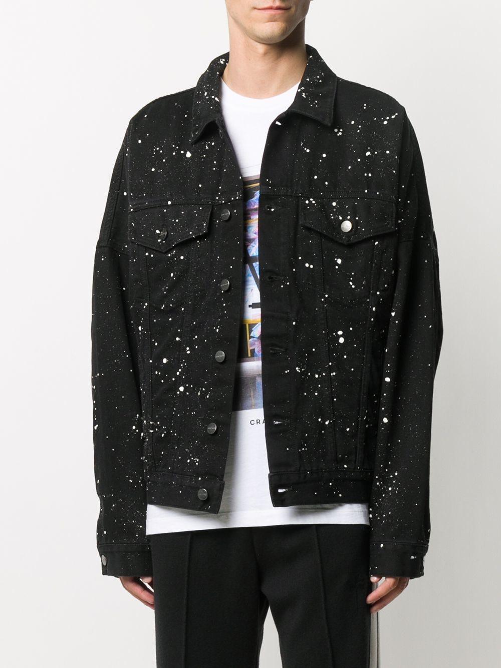 Palm Angels Cactus Print Denim Jacket 
