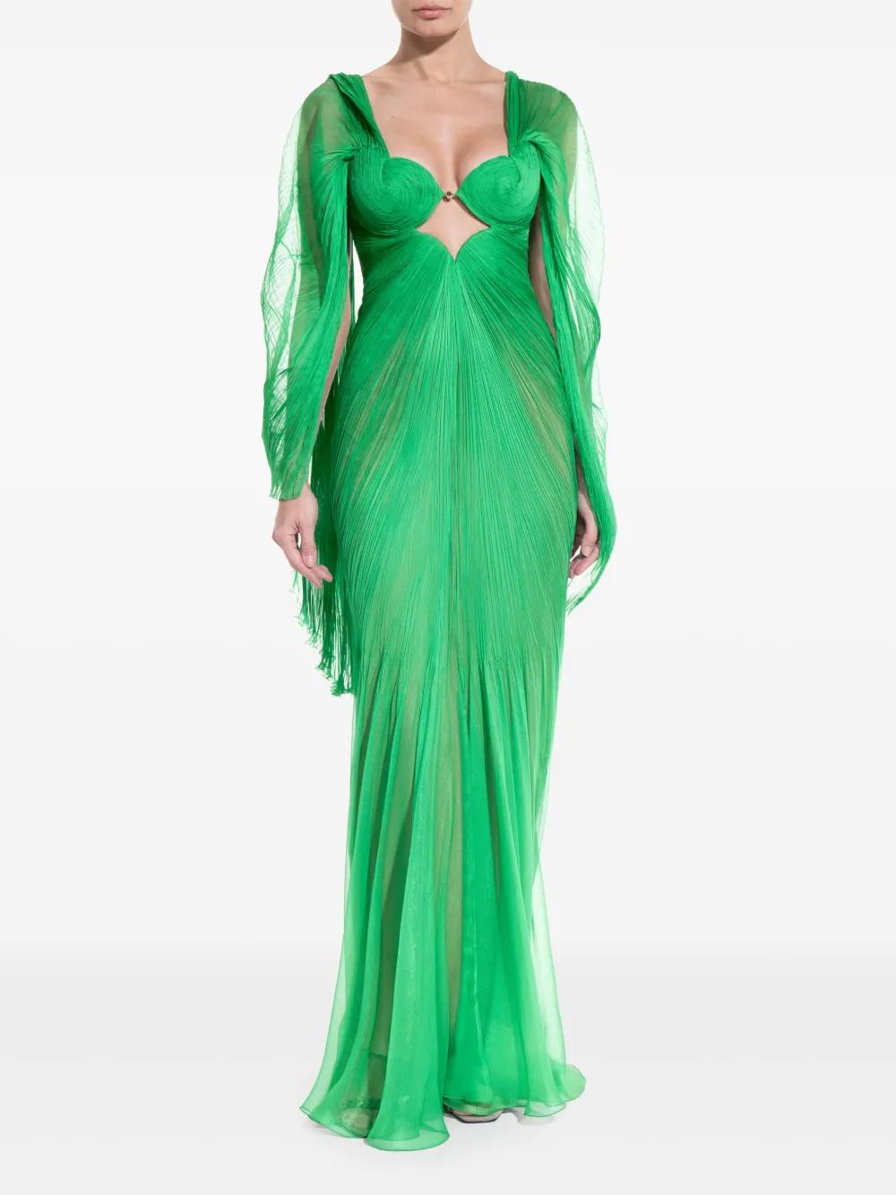 c luce green dress Electric Green Sequin Strapless Gown main image 0