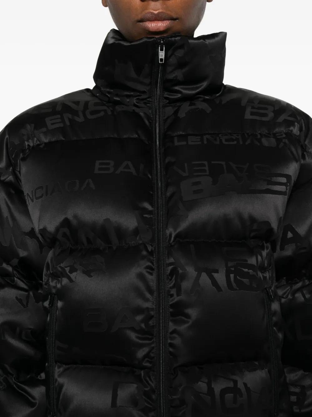 Balenciaga Cropped Puffer Jacket Men Buy Balenciaga Black Black