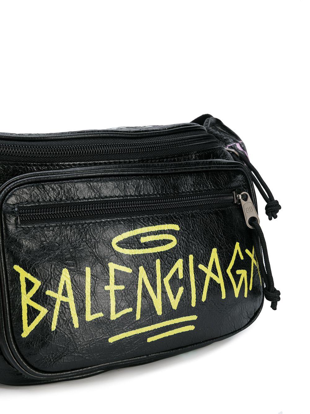 Balenciaga Explorer Belt Bag in Black for Men - Lyst
