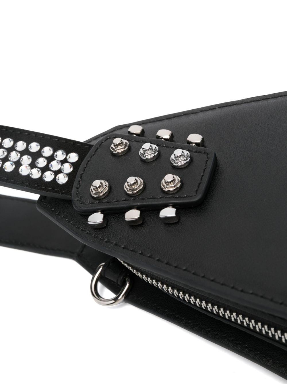 Karl Lagerfeld K/guitar Leather Clutch Bag in Black