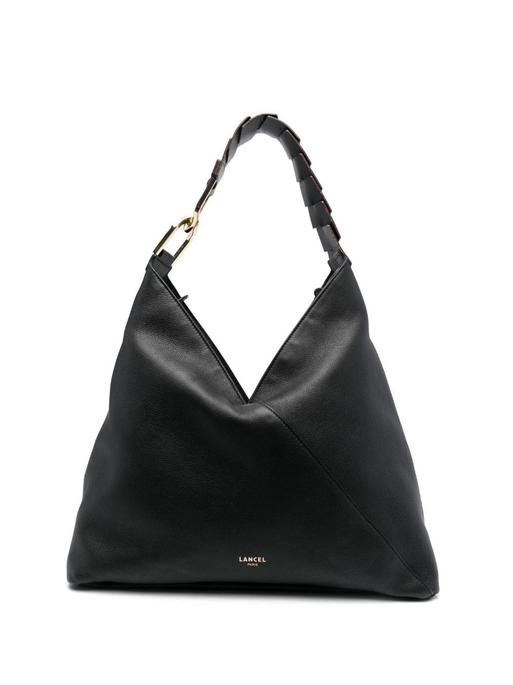 Lancel Pagode Leather Shoulder Bag in Black | Lyst