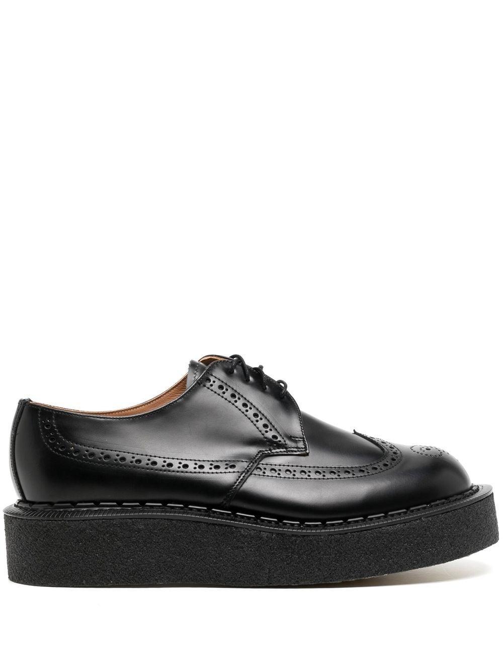 Comme des Garçons Leather Platform Derby Shoes in Black for Men | Lyst UK