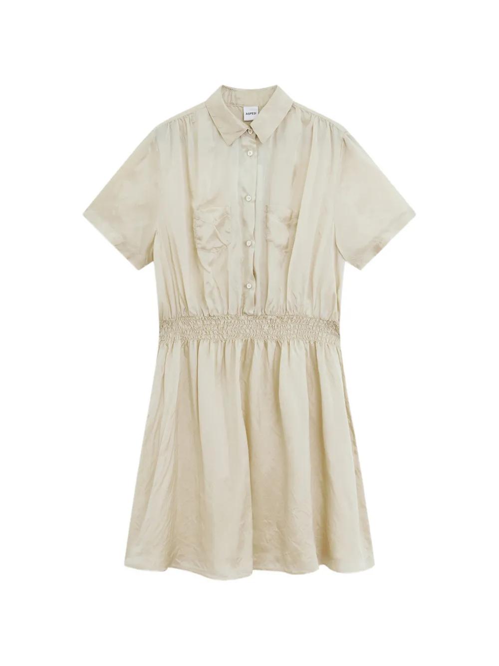 chinese dress ladies Classic Linen Shirt Dress w self tie by ASPESI  Moya Sydney
