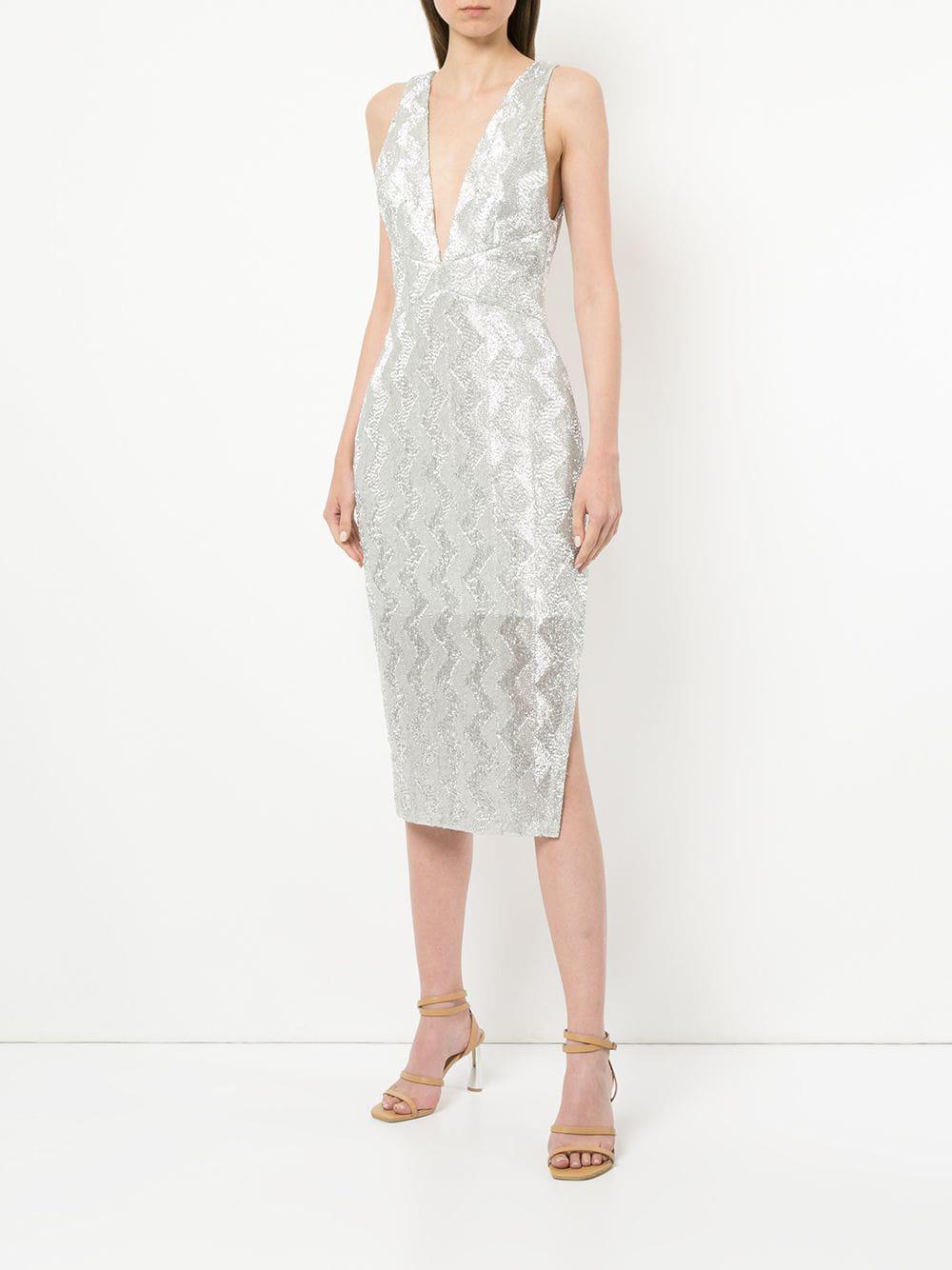 manning cartell no filter strapless dress