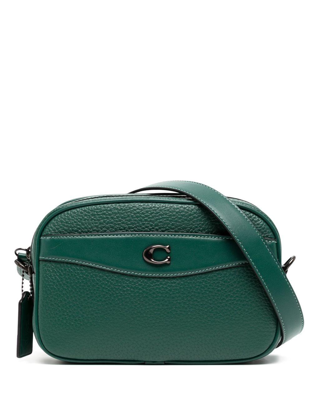 COACH Leather Camera Bag in Green Lyst