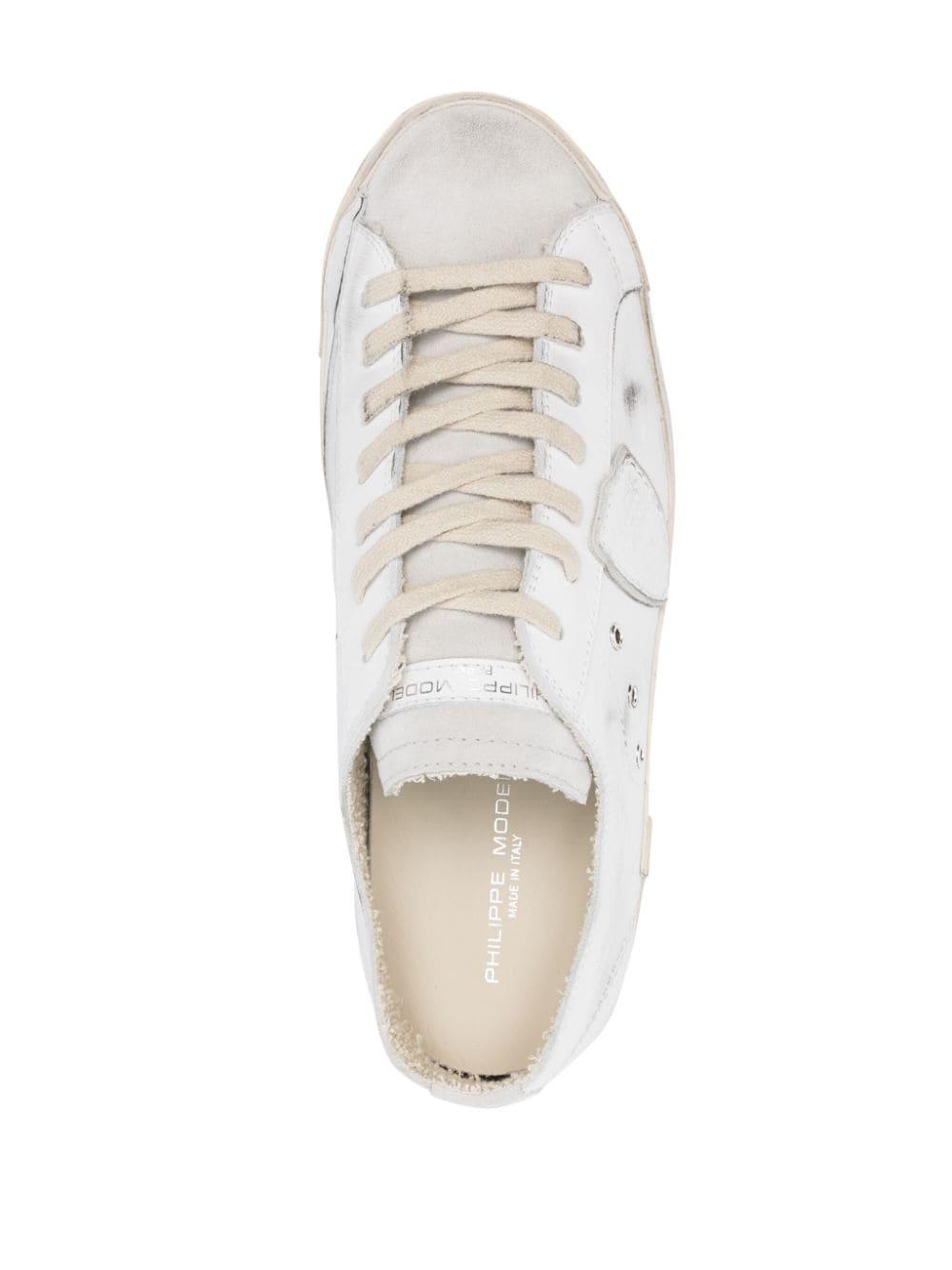 Philippe Model Paris Logo-patch Sneakers in White for Men | Lyst