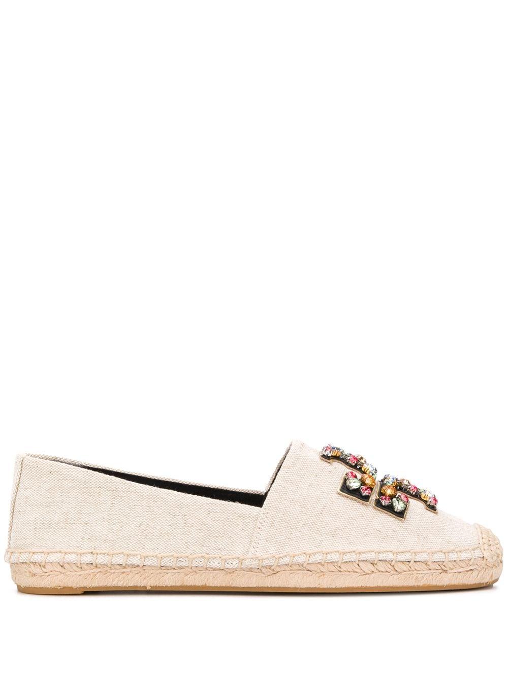 tory burch ines embellished leather espadrilles