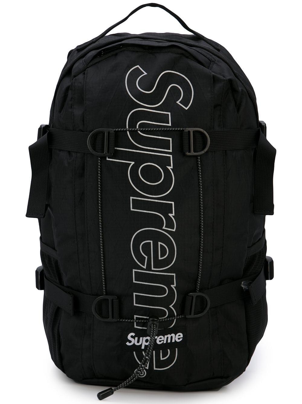 全3色/黒/赤/ベージュ Supreme back pack 18FW - バッグパック/リュック