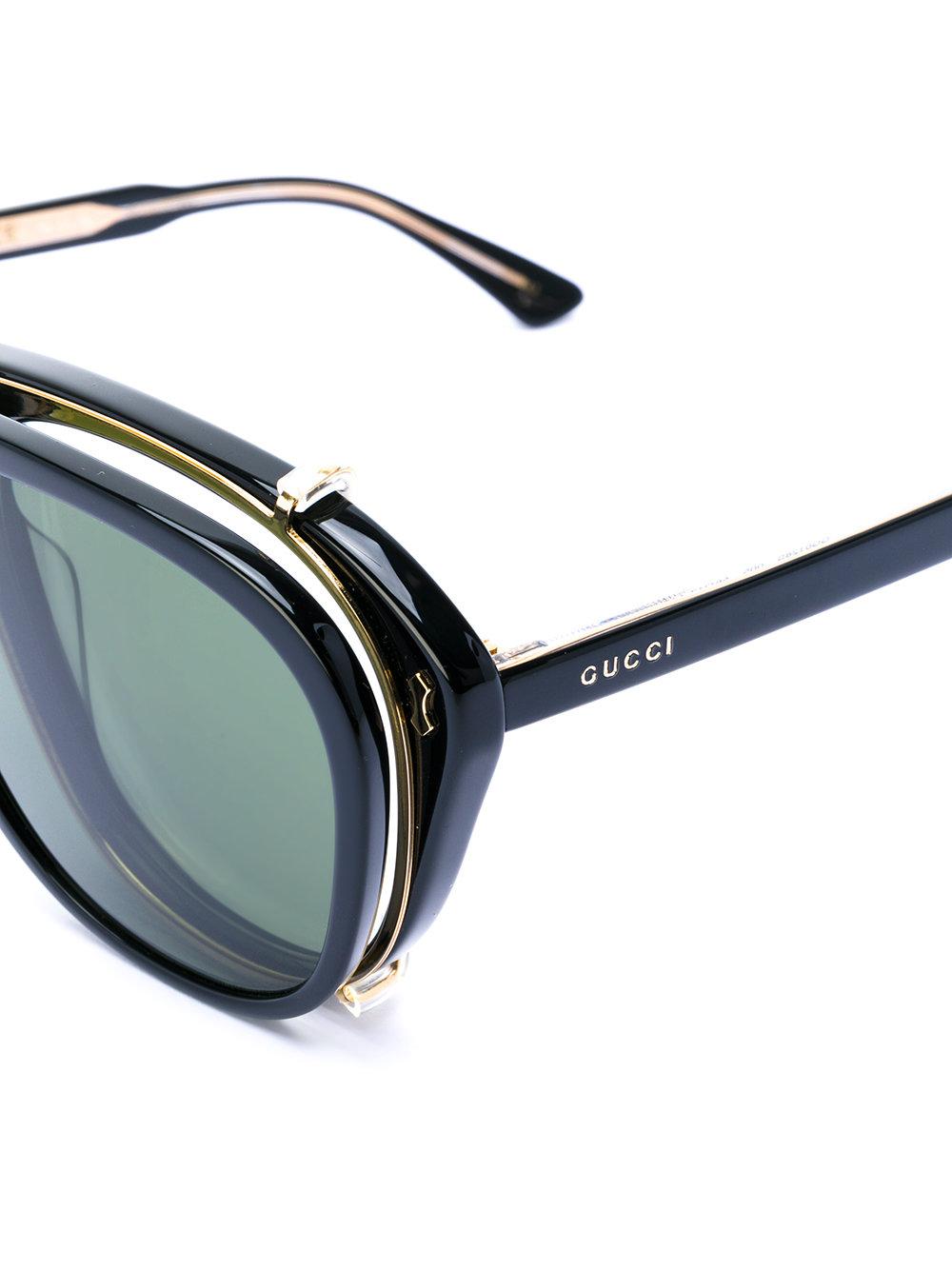 Gucci Eyewear Foldable aviator-frame Sunglasses - Farfetch