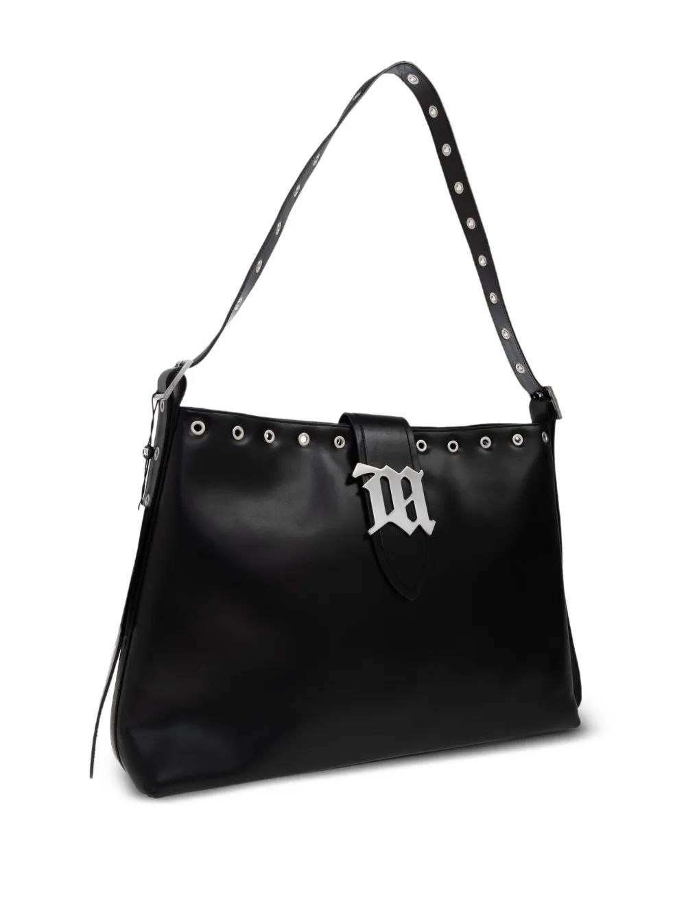 MISBHV Eyelet-Embellished Logo-Plaque Tote Bag in Black Lyst UK