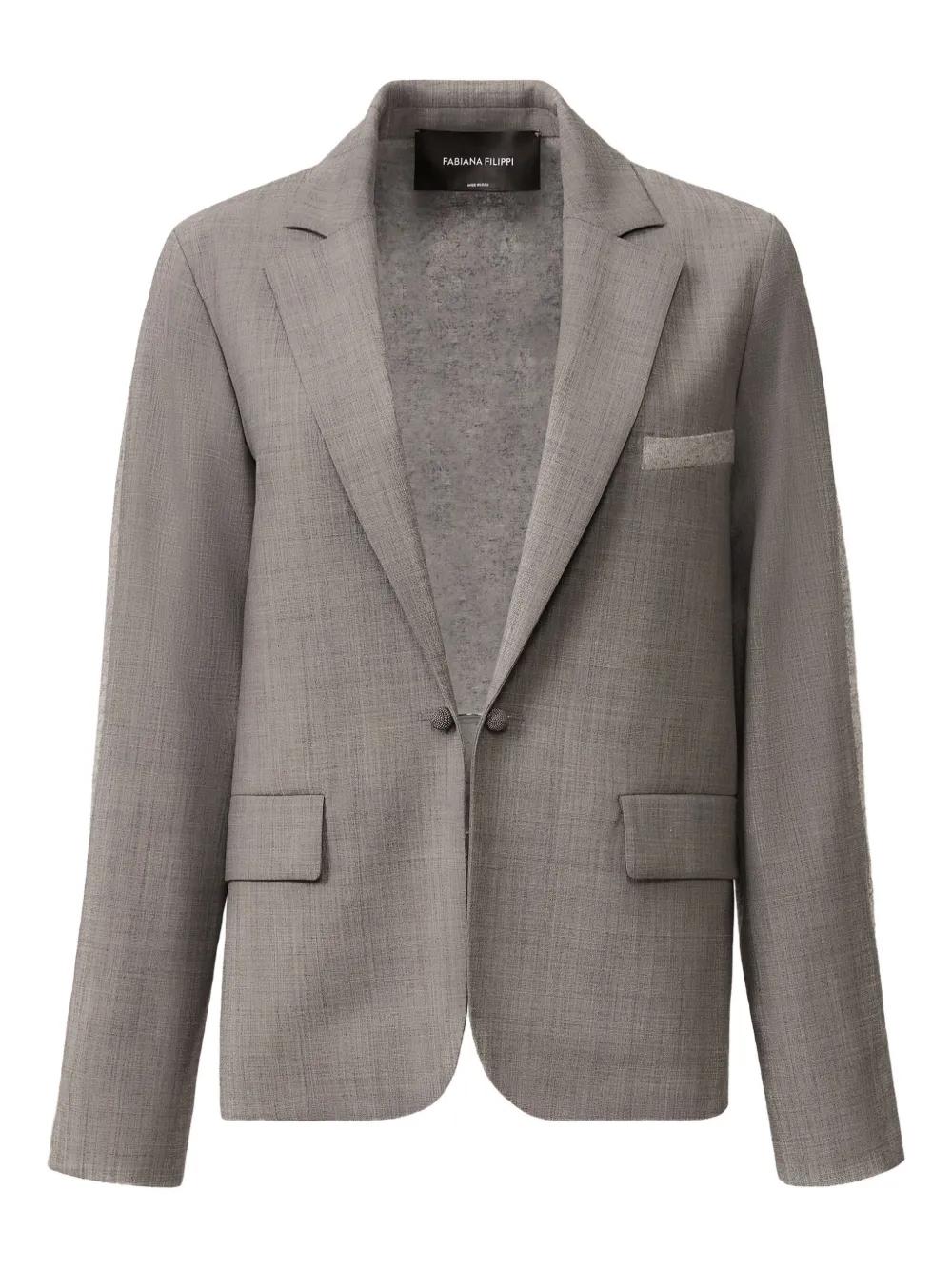 アウターその他 FABIANA FILIPPI Woman Blazer Butter GCD215F208 0145 Fabiana Filippi Blazers, sport coats and suit jackets for