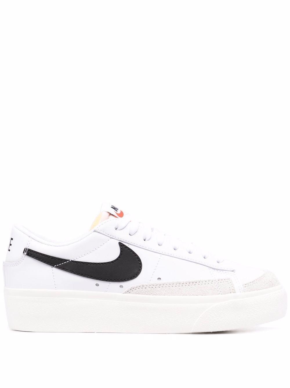 Zapatillas bajas Blazer con plataforma Nike de Cuero de color Blanco | Lyst