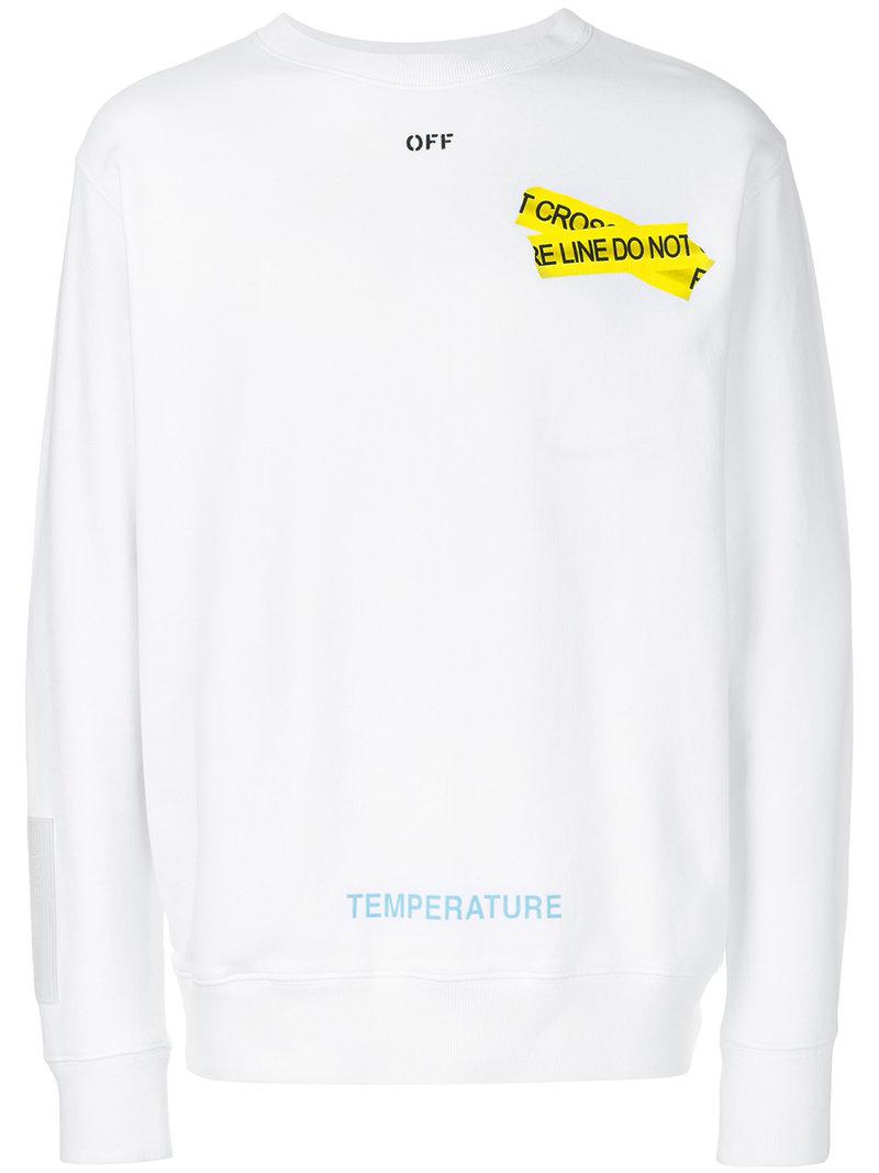 off white temperature jumper