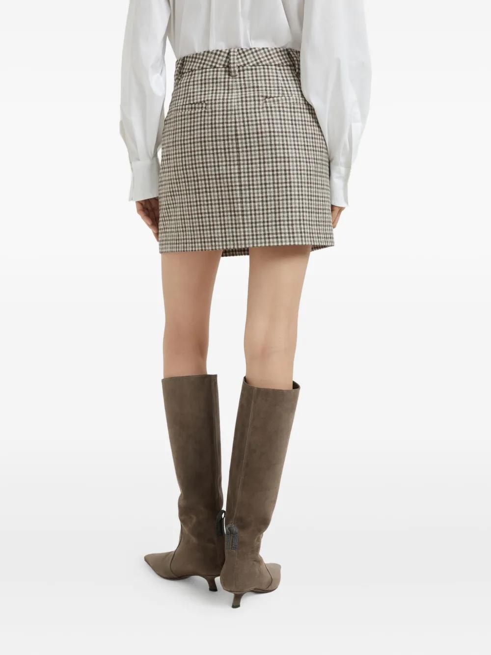 BRUNELLO CUCINELLI ミニスカート グレー系 4213224F0009 BRUNELLO CUCINELLI ミニスカート グレー系 4213224F0009