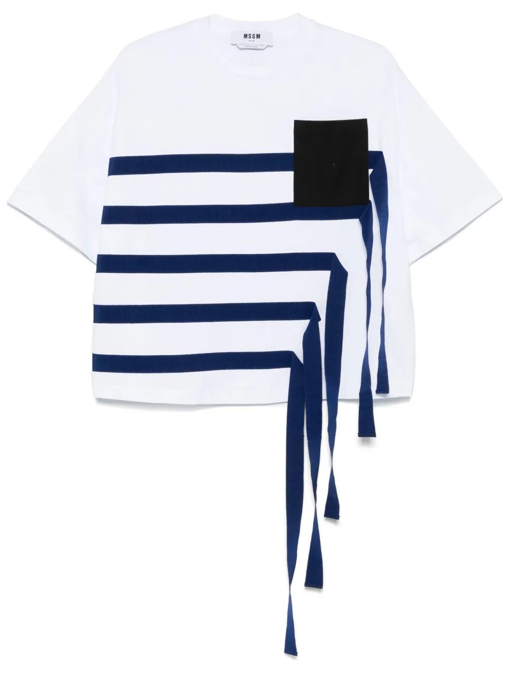 msgm-white-Strap-Detail-T-