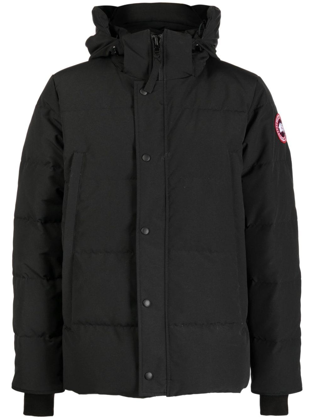 Canada Goose Wyndham Hooded Down Parka in Black for Men Lyst UK