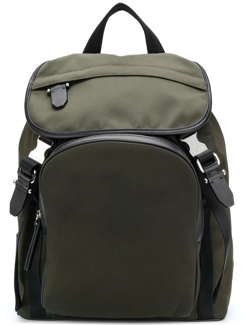 Neil Barrett Flap Backpack in Green for Men - Lyst