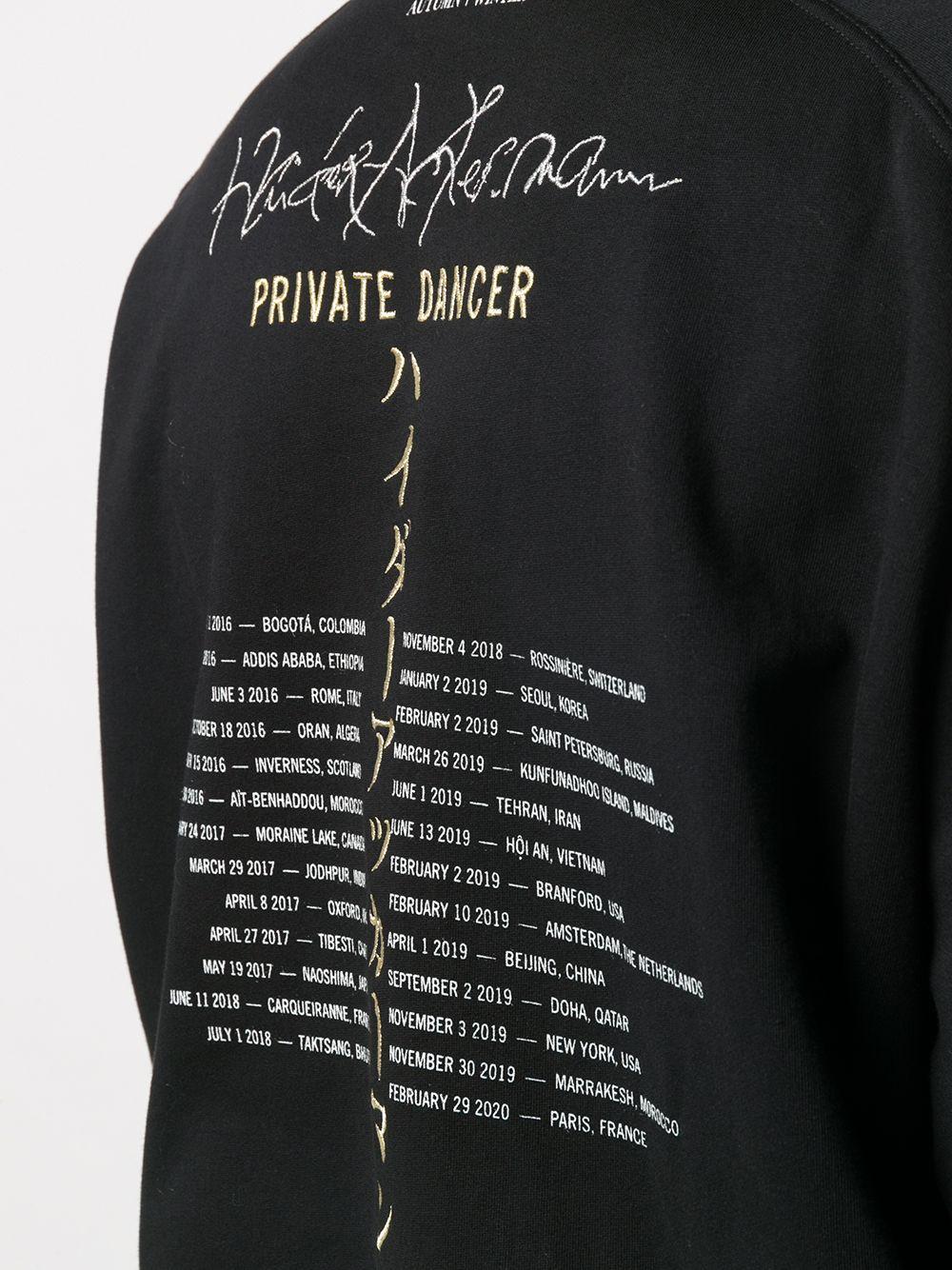 Haider Ackermann Cotton Text-print Hooded Sweatshirt in Black for Men - Lyst