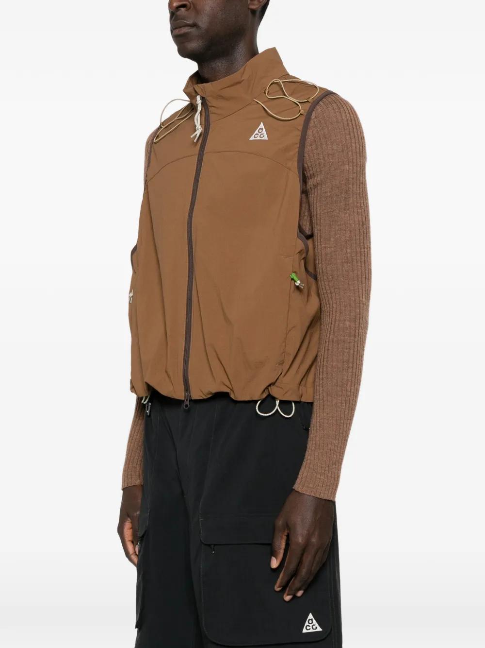 Nike Acg Death Bloom Zip Vest in Brown for Men | Lyst