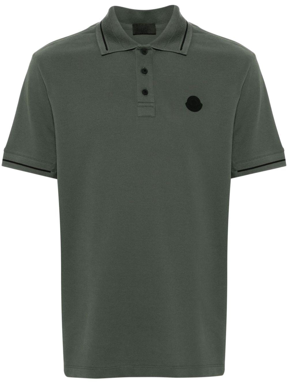 Moncler polo top shirt green